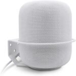 ALLICAVER Soporte de Pared Compatible con Apple HomePod, Soporte de Altavoz para Homepod 2, Soporte de Metal Resistente Compatible con Apple HomePod, Blanco