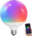 ANTELA Bombilla Inteligente Alexa E27, Bombilla Led Wifi 15W 1521 Lm, Compatible con Alexa/Google Home, Luz RGB Fría y Cálida 2700K-6500K, Wifi 2.4G Hz, 1PC