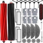 Accesorios Repuestos para Roborock S8 MaxV Ultra /S8 Max Ultra, 2 Cepillo Principal, 4 Filtros, 6 Bolsas para Polvo, 4 Mopas, 4 Mopas Laterales, 1 Cepillo Autolimpiante, 6 Cepillos Laterales