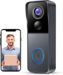 (Actualizado) Timbre con video Timbre con cámara inalámbrica 1080P, IP66, soporte para tarjeta SD y almacenamiento en la nube