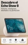 Amazon Echo Show 8 (nueva generación), pantalla Vibrant HD de 8,7″ con audio espacial y Alexa, Glacier White