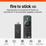 Amazon Fire TV Stick HD, TV gratis y en vivo, control remoto por voz de Alexa, controles inteligentes para el hogar, transmisión HD