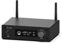 Amplificador de audio WiFi Arylic H50 Hi-Fi 50W x 2 con Bluetooth aptX HD, HDMI ARC, AirPlay 2 y transmisión de Spotify para música doméstica inalámbrica, admite transmisión y recepción de música