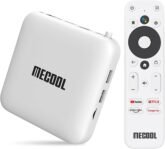 Android TV Box 10.0 MECOOL KM2 Smart TV Box 4K Netflix Certificado por Google Amlogic S905X2-B Reproductor multimedia de transmisión certificado 2G DDR4 8G EMMC BT 4.2 Dolby Audio