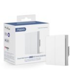 Aqara H1 EU Interruptor de Pared Inteligente (Doble Botón, Controlador Neutro) Equipado con Zigbee 3.0, Aqara Hub, Interruptor Remoto Compatible con Alexa, HomeKit, Google Assistant, IFTTT, Blanco