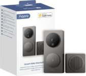 Aqara Timbre con Video G4 (Tiempo Incluido), Cámara HomeKit Secure Video FHD 1080p, Reconocimiento Facial Local y Automatizaciones, Inalámbrico o Alámbrico, Soporta Apple Home, Alexa, Google, Gris