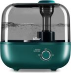BEAR Humidificador de Aroma Top-Fill 5L, 28 dB Ultra Silencioso para Bebés y Plantas, 35 Horas de Funcionamiento, con Bandeja de Aroma, Boquilla de Vapor Giratoria de 360°, Apagado Automático