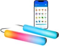 Barras de luz degradada WiZ – RGBIC – Ubicación versátil – Configuración sencilla, se conecta a Wi-Fi – Control por aplicación/voz, funciona con Google Home, Alexa y HomeKit.