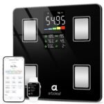 Báscula de peso corporal arboleaf, báscula de baño Bluetooth con aplicación inteligente, báscula inteligente digital de alta precisión para IMC, analizador de composición corporal 14, 400 lb/180 kg