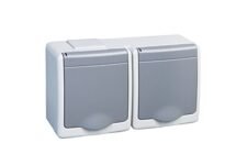 Base Schuko 2 Vías IP44 16A/250V para Ambientes Húmedos