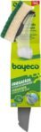 Bayeco – Estropajo con Mango Click & Clean – Mango Recargable – Evita el Contacto Directo con la Suciedad – Sistema Dispensador de Detergente – Incluye Estropajo Recambiable – 1 Unidad