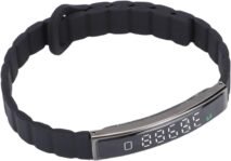 Brazalete inteligente de actividad y fitness, contador de pasos, toma de fotografías remota, resistente al agua, adecuado para deportes (negro)