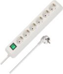 Brennenstuhl Regleta Eco-Line con 6 tomas (cable de 1,5 m, interruptor) blanco