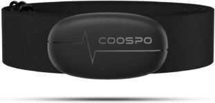 COOSPO Correa de Pecho para Monitor de frecuencia cardíaca H6, Bluetooth Ant+ HRM, para Correr, Ciclismo, Gimnasio, Deportes