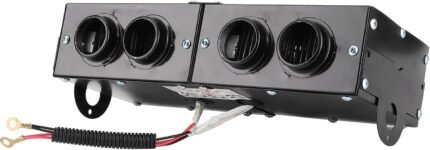 Calentador ZJchao, descongelador Calentador de ventilador de calefacción de 4 orificios 12 V para descongelador 800 W