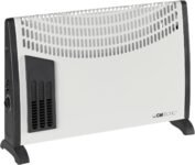 Calentador convector Clatronic | Calefactor móvil para casetas de jardín, garajes, etc. | Calefacción de baños | con ventilador | hasta 40 m² | ahorro de energía | KH 3433 N