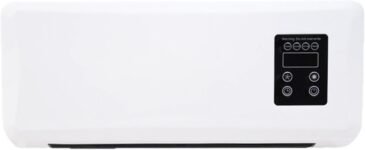 Calentadores eléctricos de pared para interiores de 1500 W con toallero y ventilador de aire caliente con temporizador remoto para dormitorio, baño y oficina.