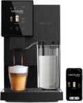 Cecotec Cafetera Superautomática Compacta con Wifi Cremmaet Compactccino Connected. 1350W, 19 Bares, Pantalla TFT y APP, Molinillo, Tanque de Leche 400ml y 1L de Agua