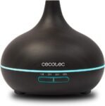 Cecotec Humidificador Ultrasónico y Difusor de Aroma con Temporizador de Aroma Puro 300 Yin. 10 W, 300 ml, Temporizador hasta 6 Horas, 7 Colores LED, Función Aromaterapia, Ultra Silencioso