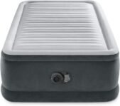 Colchón inflable elevado Intex 64412 Comfort-Plush con tecnología Fiber-Tech, línea Deluxe Dura-Beam