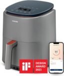 Cosori Smart Air Fryer 75-230°C, Freidora de aire con 7 programas, Pantalla táctil digital, 30 recetas APP, Freidora sin aceite 3,8L Apta para lavavajillas, Exclusivo de Amazon, 1500W
