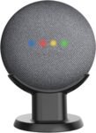 Cozycase Soporte de mesa y escritorio para Google Home Mini y Nest Mini, mejora la visibilidad y la apariencia del sonido (negro)