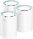 Cudy AC1200 Sistema WiFi de malla completa Gigabit, banda dual, extensor WiFi, puertos Gigabit, antenas de alta ganancia, VPN, Cloudflare, conecta hasta 100 dispositivos, M1300 paquete de 3