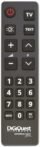 DIGIQUEST Mando a distancia universal fácil para todos los televisores: teclas grandes para mayor visibilidad, para instalaciones de hotel, hospital