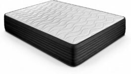 DUÉRMETE ONLINE – Colchón Visco Memory Foam Pocket Reversible (Cara Invierno-Verano) Firmeza – Dureza Media-Alta, Grosor 30 cm, Antiácaros, Antibacterias e Hipoalergénico, 90 x 190 cm