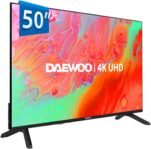 Daewoo 50DM65UV 2025 50″ 4K Ultra HD HDR Smart TV 3840 x 2160, Dolby Vision, Diseño sin Marco, Dolby Audio