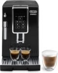 De’Longhi Dinamica ECAM Cafetera totalmente automática con espumador de leche, función de 2 tazas, color negro