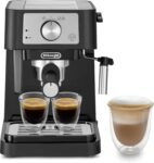 De’Longhi Stilosa Premium EC260.BK Cafetera de bomba con 15 bar de presión, 1100 W, 1 L, Negro/Plata