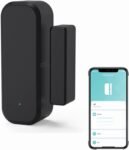 Detectores inteligentes de puertas y ventanas WiFi, control de aplicaciones de notificación, compatible con Amazon Echo y Google Home, negro