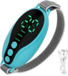 Dispositivo de ayuda para dormir: 9,5 x 2,8 cm/3,74 x 1,1 pulgadas, ayuda para dormir | Instrumento recargable de microcorriente Slêep | Vendaje de compresión caliente de pulso portátil, instrumento