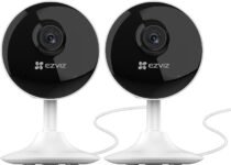 EZVIZ Kit de 2 Cámaras de Vigilancia Interior Cámara de Seguridad IP 1080p con Visión Nocturna, Detección de Movimiento Wi-Fi 2.4GHz, Audio Bidireccional, Vigilabebés, C1C 2PK