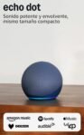 Echo Dot (5.a generación, modelo 2022) | Altavoz inteligente WiFi y Bluetooth con Alexa: con sonido más fuerte y amplio | Azul marino profundo