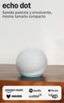 Echo Dot (quinta generación, modelo 2022) | Altavoz inteligente WiFi y Bluetooth con Alexa: con sonido más alto y amplio | Blanco Glaciar