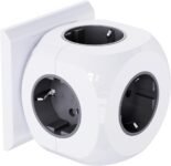 Enchufe de cubo 5 en 1, enchufe múltiple de 3680W, enchufes de ladrón 5AC, enchufes de regleta de enchufes para oficina, cocina y dormitorio