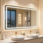 Espejo de baño con luz LED Espejos de baño con LED 120 x 70 cm