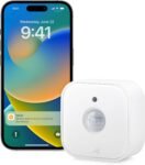 Eve Motion (Matter) – Sensor de Movimiento Inteligente con Sensor de Luz, Certificación de Resistencia al Agua IPX3, Activación Automática de Luces y Electrodomésticos, Rosca