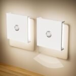 Feliigo Luz Nocturna con Sensor de Movimiento, 2 Piezas Luz Nocturna Infantil Enchufe Regulable con 3 Modos, Brillo Regulable para Habitación Infantil, Baño, Pasillo, Cocina, Escaleras