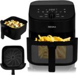 Freidora de aire Zeegma Knapper Chef 6,5 L – Cocina saludable sin aceite con 10 programas automáticos, 1600 W, calentamiento rápido en 60 s, pantalla táctil LCD, fácil de limpiar
