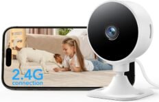 GNCC GC3 1080P Cámara de Vigilancia WiFi Interior, Monitor de Bebés y Mascotas con Visión Nocturna, Lente Fija, Detección Humana y Audio Bidireccional, Modo Privacidad, Compatible con Alexa, 2.4GHz