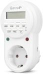 Garza – Programador Digital Temporizador Enchufe, Programable 24 horas/7 días, 8 programas, Protección infantil