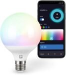 Garza Smart LED Bombilla Globo Inteligente Wifi G95, 11W (Equivalente a Incandescente 75W), E27, RGB+CCT, Regulable, Programable, Control por Voz y App, Alexa/Google, WiFi 2.4GHz