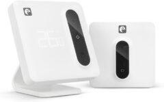 Garza Termostato Inteligente Wi-Fi para Caldera y Calefacción, con Adaptador, Medidor de Consumo, Control Táctil, Detección de Ventanas Abiertas, Control por App y Voz, Alexa/Google, 401367G