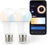 Garza ® Smarthome Bombillas LED Smart Standard E27 Wifi, Luz Blanca Neutra Regulable con Cambio de Regulación, Programable, Compatible con Amazon Alexa y Google Home, F