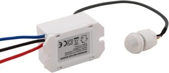 Greluma 1 Pieza Interruptor Sensor Infrarrojo, Mini Detector de Movimiento Infrarrojo para Instalación Interior, Detector de Movimiento Incorporado 220V, Rango de Detección 8m a 360°
