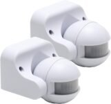 Greluma 2 Piezas Interruptor de Luz con Sensor de Movimiento Infrarrojo PIR, AC 220V-240V, Interruptor de Pared con Sensor de Ocupación para Montaje en Techo, Rango de Detección 12m a 180°
