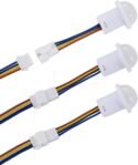 Greluma 3 Piezas Interruptor de Sensor Infrarrojo PIR 110V/220V Mini Detector de Movimiento por Infrarrojos para Instalación en Interiores